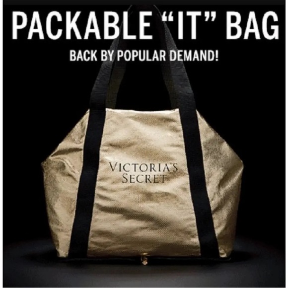 Victoria’s Secret Packable Convertible Tote Travel Duffel Bag - Picture 2 of 7